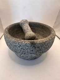 Molcajete -traditional Mexican Mortar And Pestle For Guacamole And Salsa
