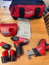 Milwaukee Impact Driver. Reciprocating Saw