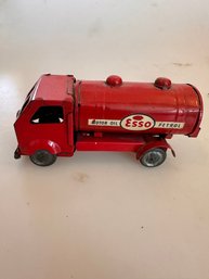 Vintage Wells-Brimtoy Esso Petrol Truck Toy.