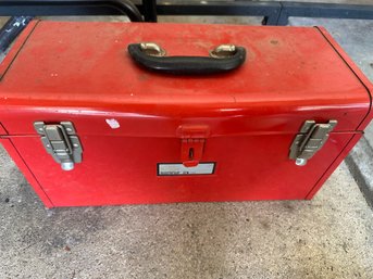 Red Metal Tool Box
