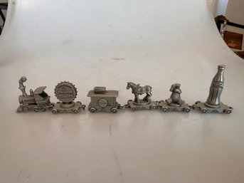 Budweiser Anheuser-Busch Pewter Train Set
