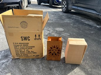 NIB Lot Of SIX  Metal Luminaries