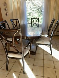 Thomasville 'Spellbound' Double Pedestal Dining Room Table. & 6 Chairs
