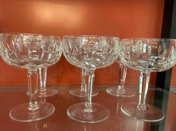 Set Of 6 Waterford Crystal Wine Glasses