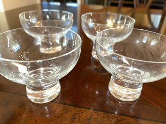 Set Of 4 Luigi Bormioli Chopin Footed Dessert Dishes