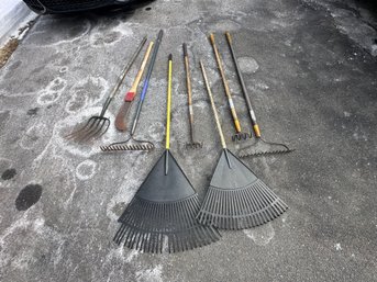 Lot Of EIGHT Garden Tools