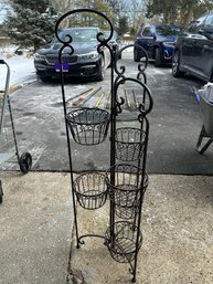 Folding Metal Plant Stand