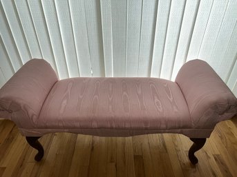Pink Upholstered Bench