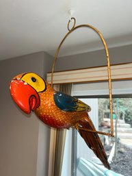 Decorative Parrot On Perch