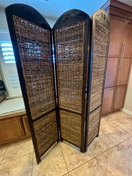 Bombay Company Woven Rattan Room Divider