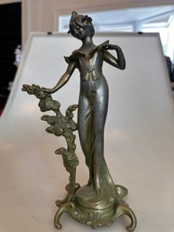 Art Nouveau Pewter Figurine