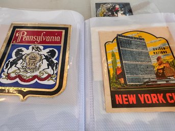 Vintage Souvenir Travel Decals