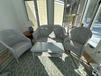 4 Piece Wicker Patio Set