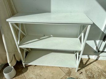 White 3-tier Bookshelf