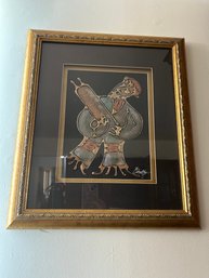 Joel Zaretsky 'Torah Bearer' CUSTOM FRAMED Hand Signed Acrylic Judaic Jewish Art