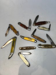 Lot C Of 10 Pocket Knives