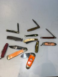 Lot A Of 11 Pocket Knives