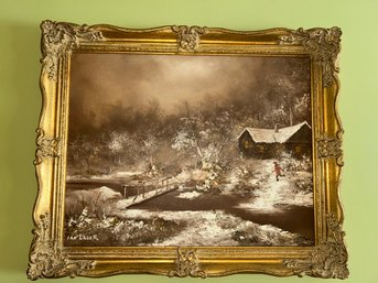 IAN LAWER BRIDGE / SCENIC PAINTING