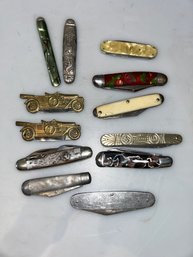 Lot Of 12 Pocket Knives
