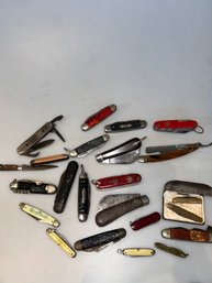 Bin Of 23 Pocket Knives