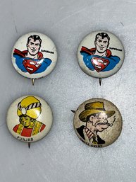 Vintage 1940s Kellogg's Pep  Pinback Buttons
