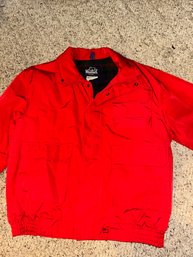 Vintage Red Woolrich Winter Bomber Jacket Mens L