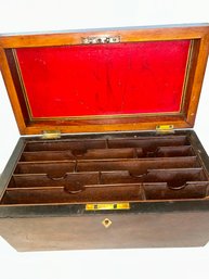 Antique English Victorian Stationary Cabinet Writing Box
