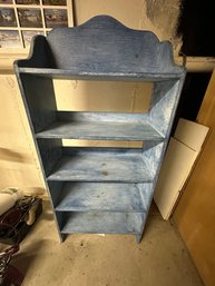 Distressed Blue Bookcase