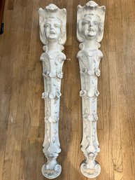 Figural Wall Hangings Pair4 Ft Long