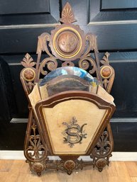 Antique Wall-hanging Letter Or Magazine Holder