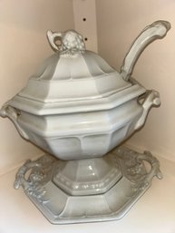 Vintage Red Cliff Ironstone Soup Tureen