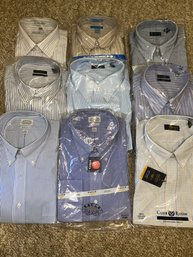 Lot Of 9 NWT Mens Dress Shirts