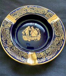 Vintage Limoges Castel Porcelain Ashtray From France