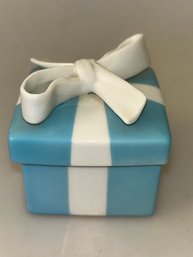 TIFFANY & CO BONE CHINA *MINI* BLUE TRINKET GIFT BOX