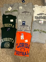 Lot Of 8 NWT College Tees, XL, XXL