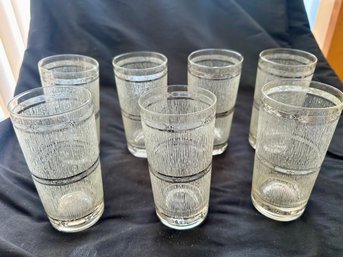 Lot Of SEVEN Vintage Icicle Glasses