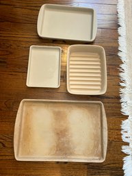 Pampered Chef Stoneware Pans