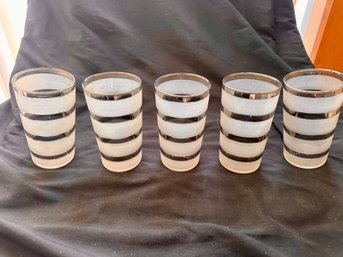 Lot Of FIVE Midcentury Modern Glasses