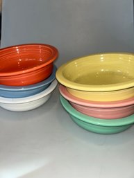 Set Of 6 Assorted Fiesta Ware Bowls