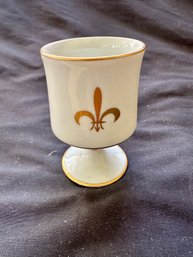 Vintage Limoges Fleur De Lis Small Vase
