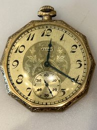 Antique 1925 Elgin Open Face Pocket Watch