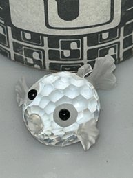 Swarovski Crystal Miniature Blowfish A Figurine.