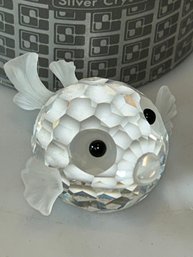 Swarovski Crystal Medium Blowfish  Figurine