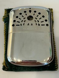 Peacock Silver-Plated Hand Warmer. Japan, C.1940