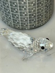 Swarovski Crystal Medium Seal Figurine.