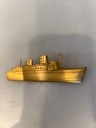 JJ 1986 Cunarder RMS Queen Elizabeth Ship Pin