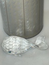 Swarovski Crystal Whale Figurine.