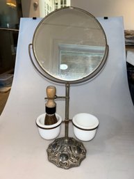 Antique 1930s Apollo Men's Shaving Mirror Stand Set