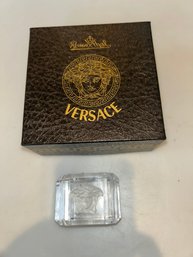 Gianni Versace Rosenthal Lumiere Medusa Crystal Napkin Ring.
