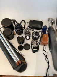 Lot Of Camera Lenses, Accessories